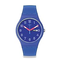 Swatch Gent BIOSOURCED Cobalt Disco Quartz Watch