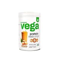 Protein Made Simple, Caramel Toffee - Stevia Free Vegan Protein Powder, Plant Based, Healthy, Gluten Free, Pea Protein for Women and Men, 9.1 oz (Packaging May Vary)