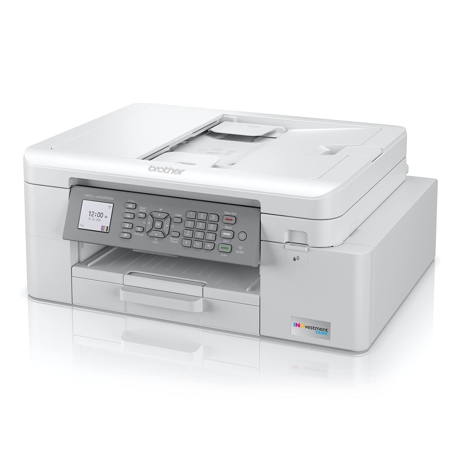 Brother MFC-J4335DW INKvestment-Tank All-in-One Color Printer with Duplex and Wireless Printing Plus Up to 1-Year of Ink in-Box