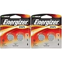Energizer 2025BP-2 Lithium Button Cell Batteries 2x2 (4 Count)