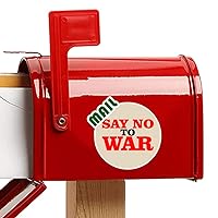 Say No to War World Love Peace World Decal Mailbox Stickers Adhesive Waterproof