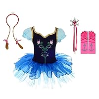 Dressy Daisy Toddler Little Girls Ice Princess Ballerina Costume Dance Outfit Ballet Tutu Dress Dancewear with Accessories