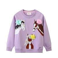 Hongshilian Unisex Kids Cute Cartoon Cotton Sweater Shirt