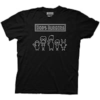 Ripple Junction Bob's Burgers Chibi Family Outline Adult T-Shirt