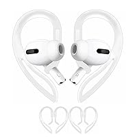 Ear Hooks Compatible with AirPods Pro 2nd Generation and AirPods Pro [Multi-Dimensional Adjustable] Accessories Compatible with Apple AirPods 3 2 1 Gen - 2 Pairs Transparent
