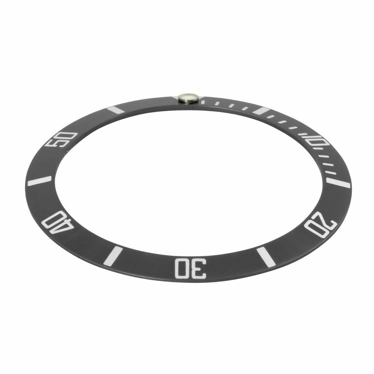 REPLACEMENT SUBMARINER BEZEL INSERT COMPATIBLE WITH ROLEX 16800, 16610 GREY GRAY