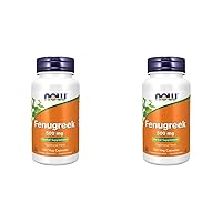 NOW Supplements, Fenugreek (Trigonella foenum-graecum) 500 mg, Herbal Supplement, 100 Veg Capsules (Pack of 2)