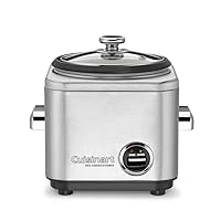 Cuisinart CRC-400P1 4 Cup Rice Cooker, Stainless Steel Exterior