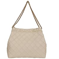 Tory Burch Women's Fleming Soft Drawstring Hobo, New Cream, Off White, One Size