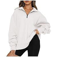 Women Hoodies Pullover Casual Fashion Floral Print Long Sleeve Zipper Drop Shoulder Outdoor Oversized Sweatshirts