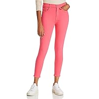 7 For All Mankind High-Waist Ankle Skinny in Sunset Coral Sunset Coral 24