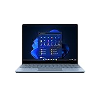 Microsoft Surface Laptop Go 2-12.4 Inch, Windows 11 Professional, Intel Core i5 Quad-Core, 8GB RAM, 256GB SSD, Intel Iris Xe Graphics, Ideal for Office and Gaming Ice Blue - 8QG-00012