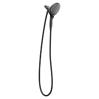 Moen 3662EPBL Engage Magnetix Six-Function 5.5-Inch Handheld Showerhead with Magnetic Docking System, Matte Black