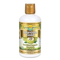 Graviola Gold | Organic Graviola 100% Juice | Vegetarian, No Gluten or BPA, Dietary Supplement | 32oz