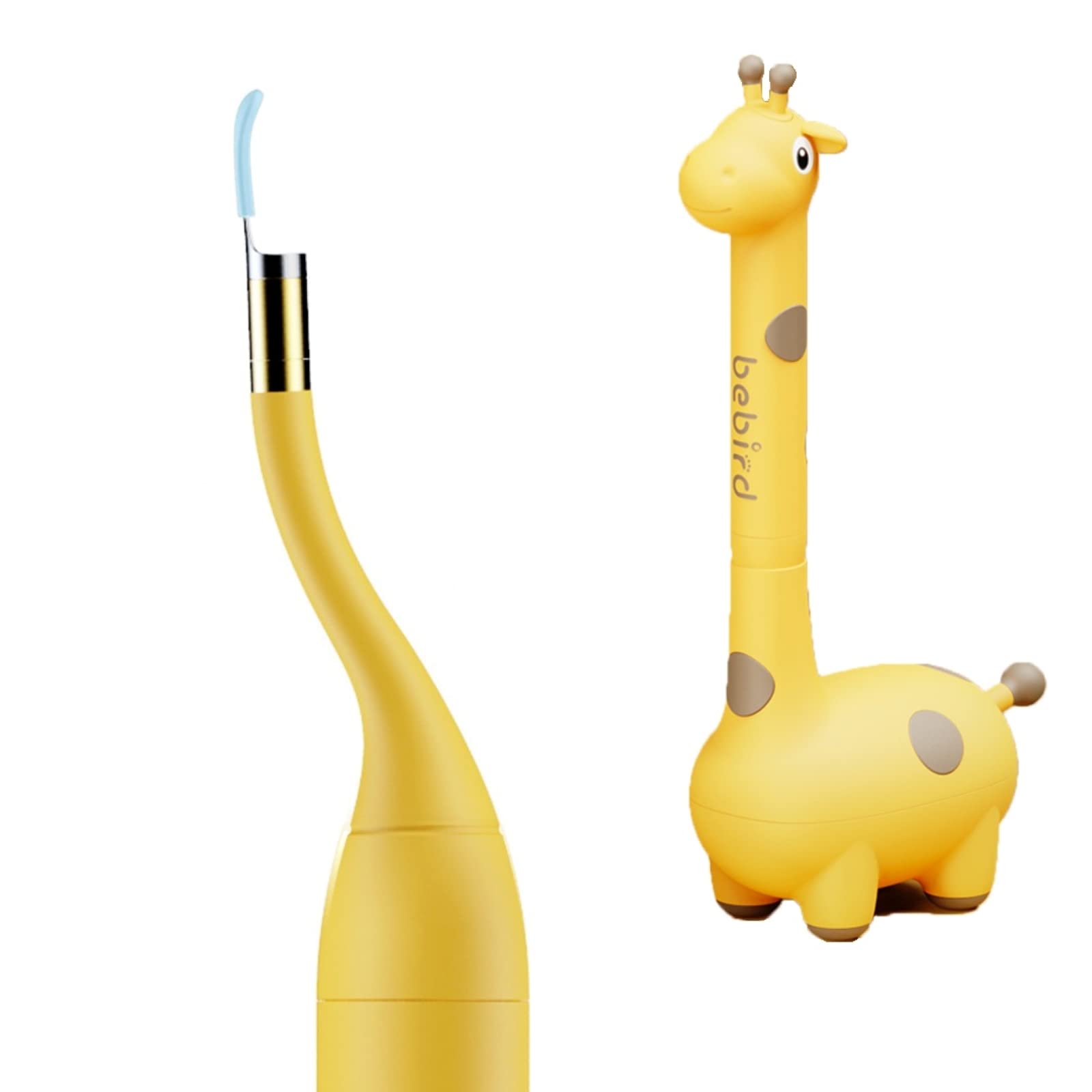 BEBIRD D3 Pro Smart Ear Wax Removal Otoscope Giraffe-Shaped, 1080p FHD Wireless Ear Wax Removal Tool Camera Bendable Lens Safety Lock for Kids, Ear Cleaner for All Family