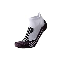 3 Pairs White Purple Breathable Ankle Run Sock Size Regular #MNBP