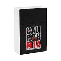Cali Bear Cigarette Case Portable Cigarettes Box Universal Flip Cover Storage Container for Women Men