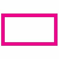 Place Cards - Solid Color - Flat Style - Party Supplies - Table Seat Placement - Any Occasion or Event - Set of 50 (Hot Pink)