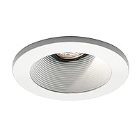 WAC Lighting, 4in Round Step Baffle in Specular Clear Brushed Nickel