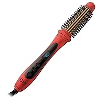 CHI Tourmaline Ceramic Series Heated Round Brush, Reduces Frizz & Adds Shine To Hair, Adjustable Temperature & Automatic Shut-Off, 1.25