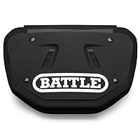 Battle Sports Football Back Plate- Lower Backplate for Shoulder Pads- Rear Lower Back Protector Hard Outer Shell & Contoured Foam for Youth, Kids and Adults