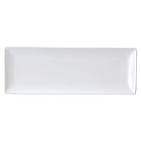 Western Pottery Open Blanche White 33 Long Square Plate (Slim) [13.1 x 4.7 x 0.9 inches (33.2 x 12 x 2.3 cm)] Restaurant, Ryokan, Japanese Tableware, Restaurant, Commercial Use