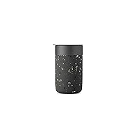 W&P Porter Ceramic Mug w/ Protective Silicone Sleeve, Terrazzo Charcoal 16 Ounces | On-the-Go | Reusable Cup for Coffee or Tea | Portable | Dishwasher Safe
