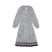 Tommy Hilfiger Women's Adaptive Houndstooth Belted Dress