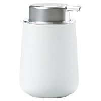 Zone Denmark Soap Dispenser in Elegant White - Ceramic Plastic Stylish and Functional Bathroom Accessory - 5.66