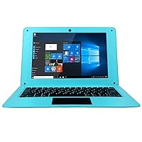 Portable Windows 10 10.1inch Education Laptop Notebook Computer Learning Laptop Netbook for Kids Men Women (3GB/32GB, Blue)