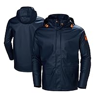 Helly-Hansen Workwear Gale Waterproof Jackets for Men Made from Heavy-Duty Polyurethane on Polyester Knit for High Mobility