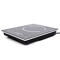 Avanti IH1800L1B-IS Portable Cooktop Electric Stove Top Hot Plate with Single Induction Burner, 6 Power Settings, Temperature Touch Control 140-460F, 1800-Watts, Black