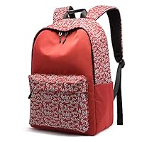 Fashion Trend Backpack Men Women Backpack Colorful Backpack Work Travel Casual Backpack Backpack (Cool Red)