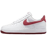 Nike Air Force 1 ’07 Women's Shoes (FQ7626-100, White/Team Red/Dragon Red/Adobe) Size 9.5
