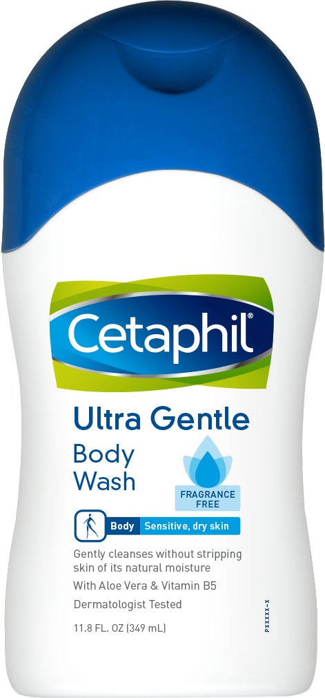 Cetaphil Fragrance Free Ultra Gentle Body Wash, 11.8 Fl Oz (Pack of 1)