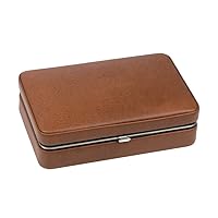 Cigar Boxs,Humidors, Cigar Humidor Cigar Box, Travel Portable Cigarette Box Celined Leather Surface Humidor, Cigar Cut Men's Gift Box, Travel Humidor