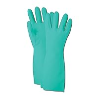 RS1911 Comfort Flex RS19 22 Mil Unlined Diamond Grip Nitrile Gloves, Size 11, Green (Pack of 12)