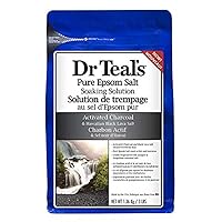 Dr Teals, Epsom Salt Charcoal, 3 Pound