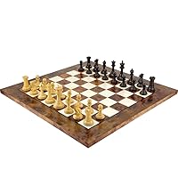 Old English Elite Ebony and Briar Luxury Chess Set