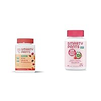 SmartyPants Organic Kids Multivitamin Gummies: Probiotics & Kids Probiotic Immunity Gummies: Prebiotics & Probiotics for Digestive Health and Immune Support Supplement