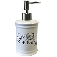 Paris Le Bain White Ceramic Soap Dispenser