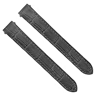 Ewatchparts 15MM LEATHER WATCH STRAP BAND COMPATIBLE WITH LADY CARTIER ROADSTER QUICK RELEASE BLACK TQ