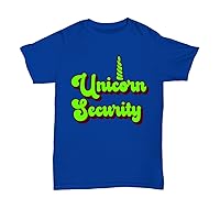 Unicorn Security Neon Green Vintage Retro 70s 80s 90s Women Men Plus Size Graphic Novelty T-ShirtRoyal