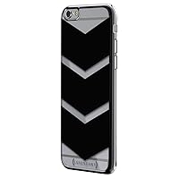 Black Arrows Pointing Down Design Chrome Series Case for iPhone 6/6S Plus - Titanium Black