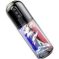 Automatic Male Masturbator, Electric Masturbation Cup Pocket Pussy with 7 Powerful Thrusting Rotating Modes, 3D Large Grain Texture Deep Massager Penis Stroker, Adult Blow Job Sex Toys for Men