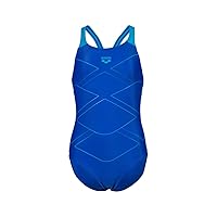 ARENA Feel Girls' Mark V Back Swimsuit Waterfeel Fabric Comfortable Sporty Stretchy One Piece Suit Pool or Beach
