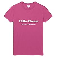 I Like Cheese from Asiago to Zamorano Printed T-Shirt - Sangria - LT
