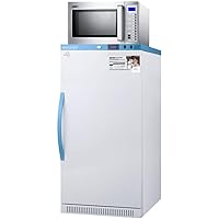 MLRS8MC-SCM1000SS 24 MOMCUBE Breast Milk Refrigerator and Microwave Combination with 8 cu. ft. Capacity Refrigerator 0.9 cu. ft. Capacity Microwave and Seven Adjustable Wire Shelves in White