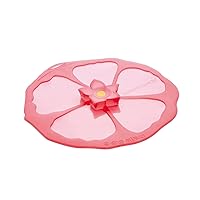 Charles Viancin - Hibiscus Silicone Lid for Food Storage and Cooking - 11''/28cm - Airtight Seal on Any Smooth Rim Surface - BPA-Free - Oven, Microwave, Freezer, Stovetop and Dishwasher Safe