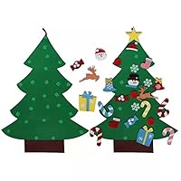 Children's Non-Woven DIY Handmade Christmas Tree Paste Homemade Decorative Wall Chart Toys